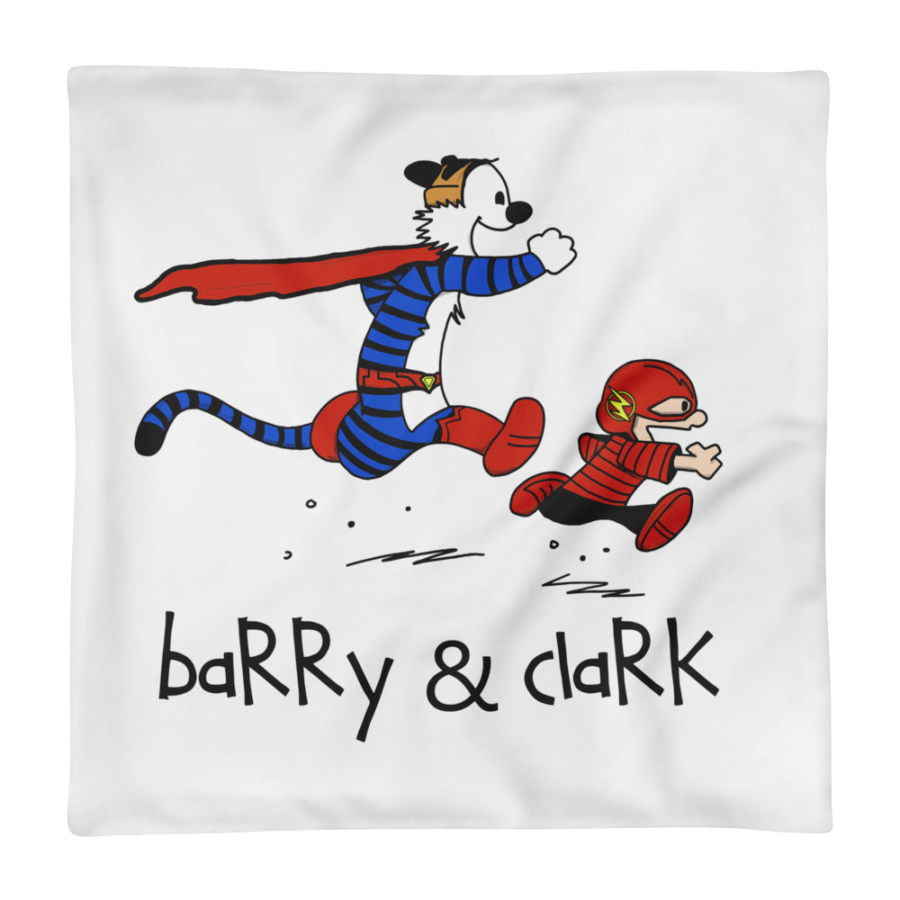 Flash Superman Meet Calvin Hobbes Pillowcase Simplistic Geek