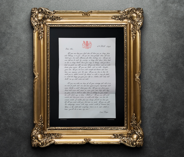 IF RUDYARD KIPLING POSTER 'LETTER TO MY SON 2' framed