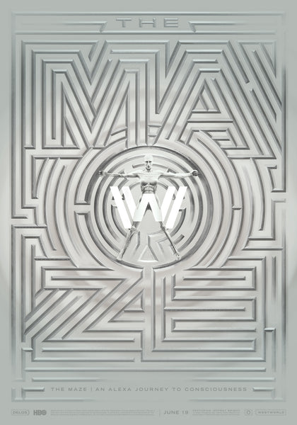 brian gartside westworld the maze White_Poster