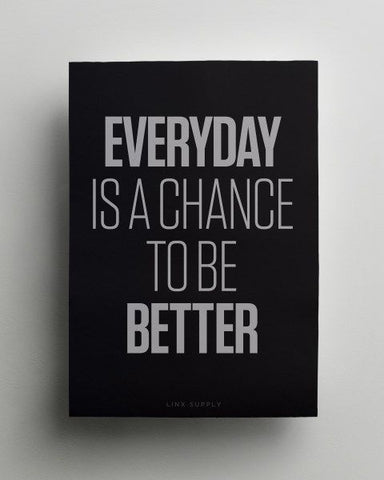 Everyday is a chance to be better poster