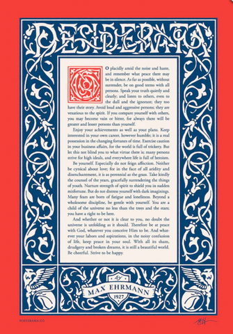 DESIDERATA POEM TYPOGRAPHY POSTER 11 posterama