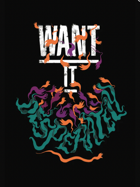 WANT IT DESPERATELY lettering POSTER