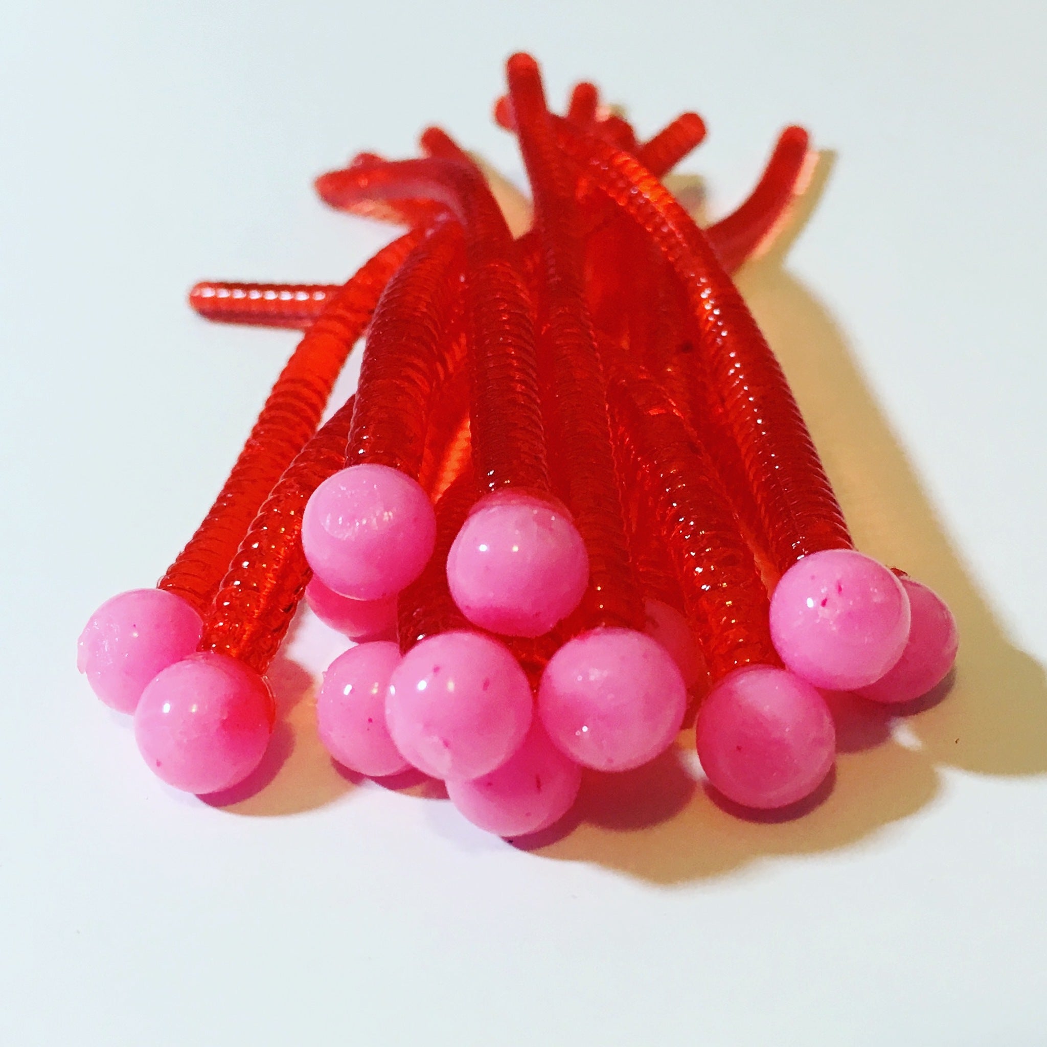 Trout Worm with Egg: Bubblegum Pink/Salmon Egg