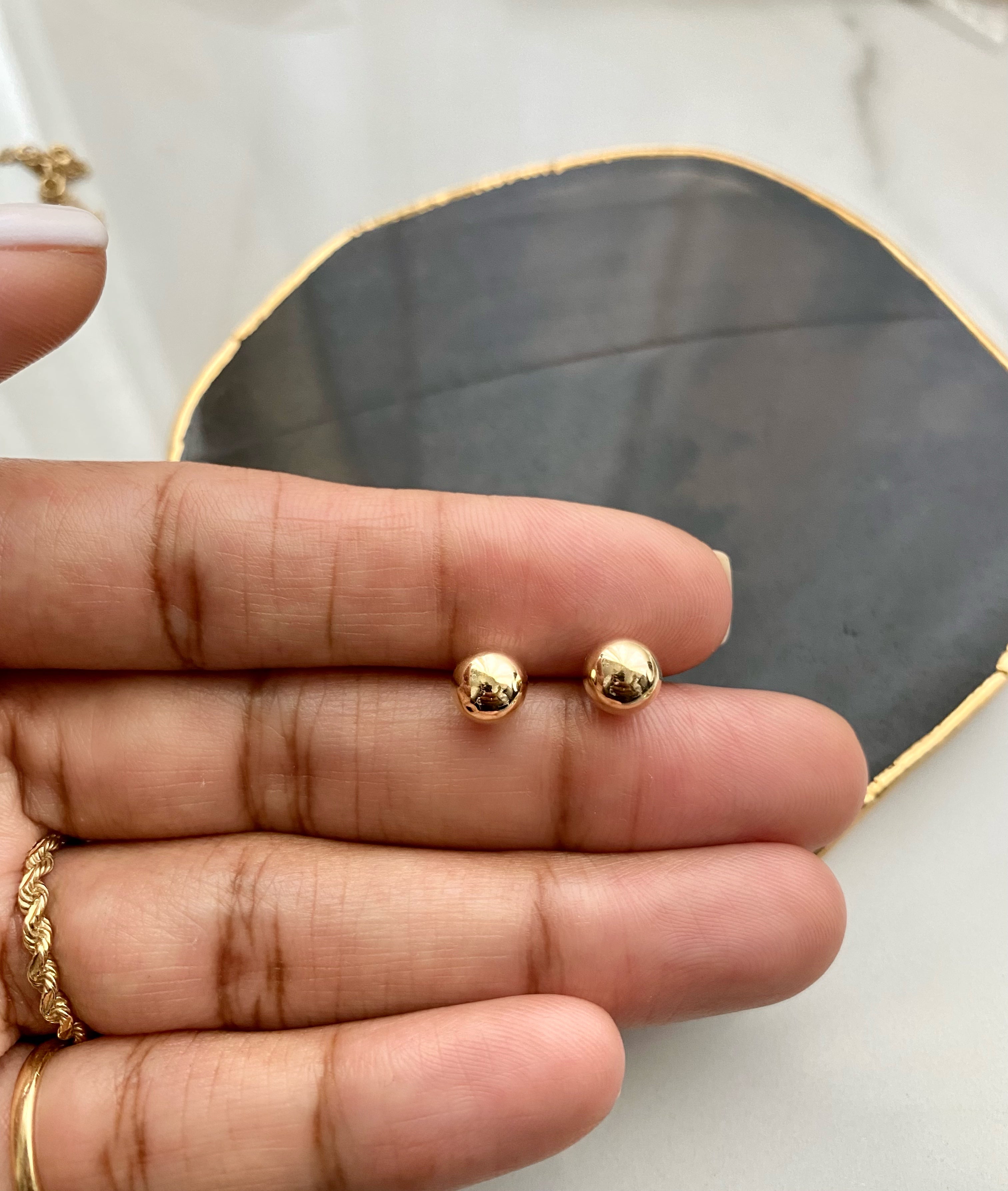 14k Ball Studs