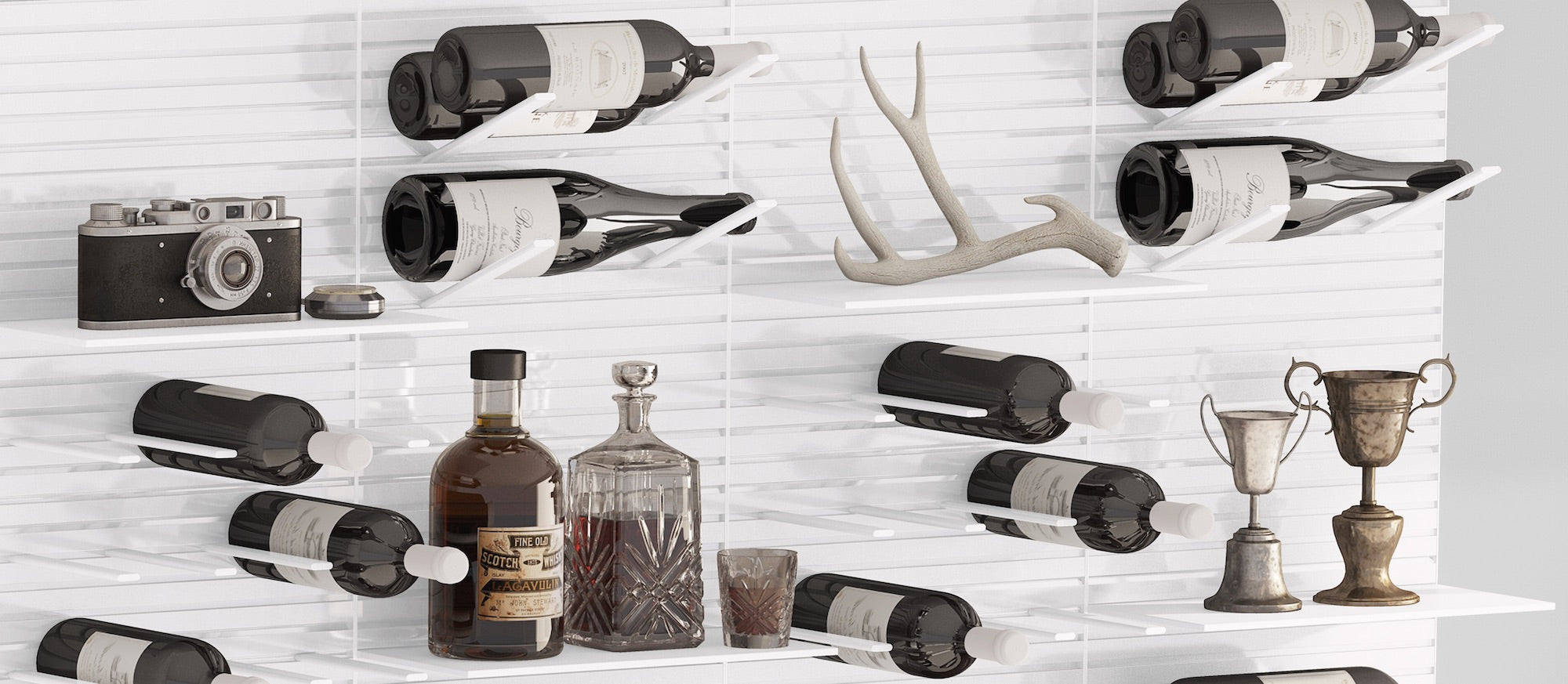 designer wine storage display system