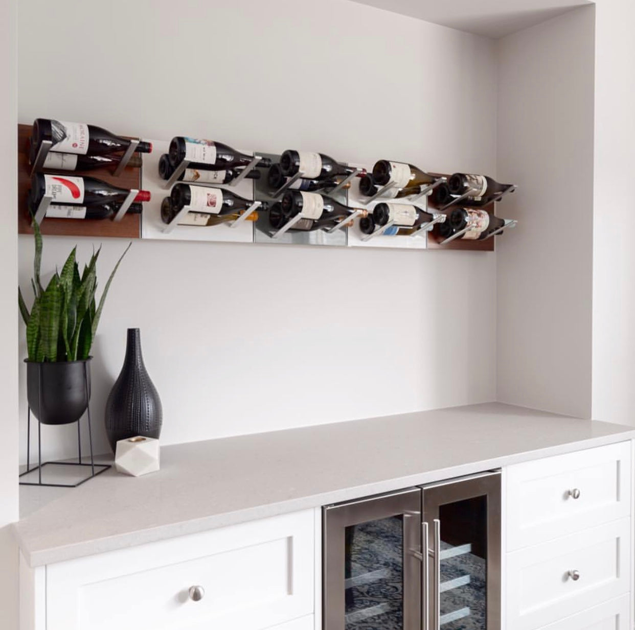 flexible stylish wall wine racks