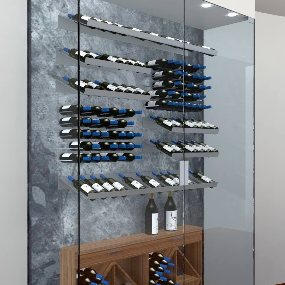 Temperature Controlled Glass Wine Cellars