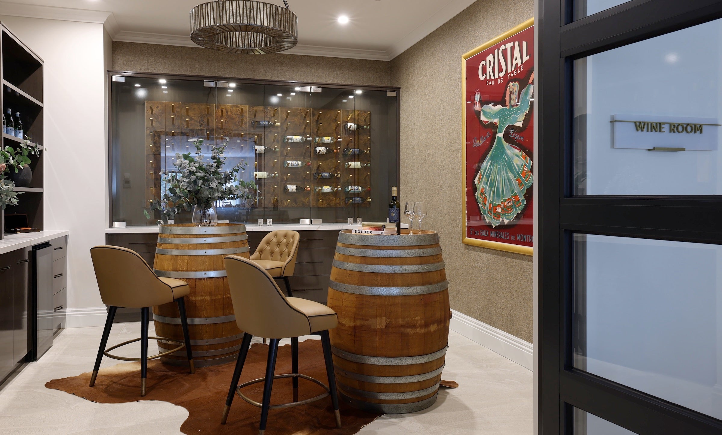 luxury wineroom cellar