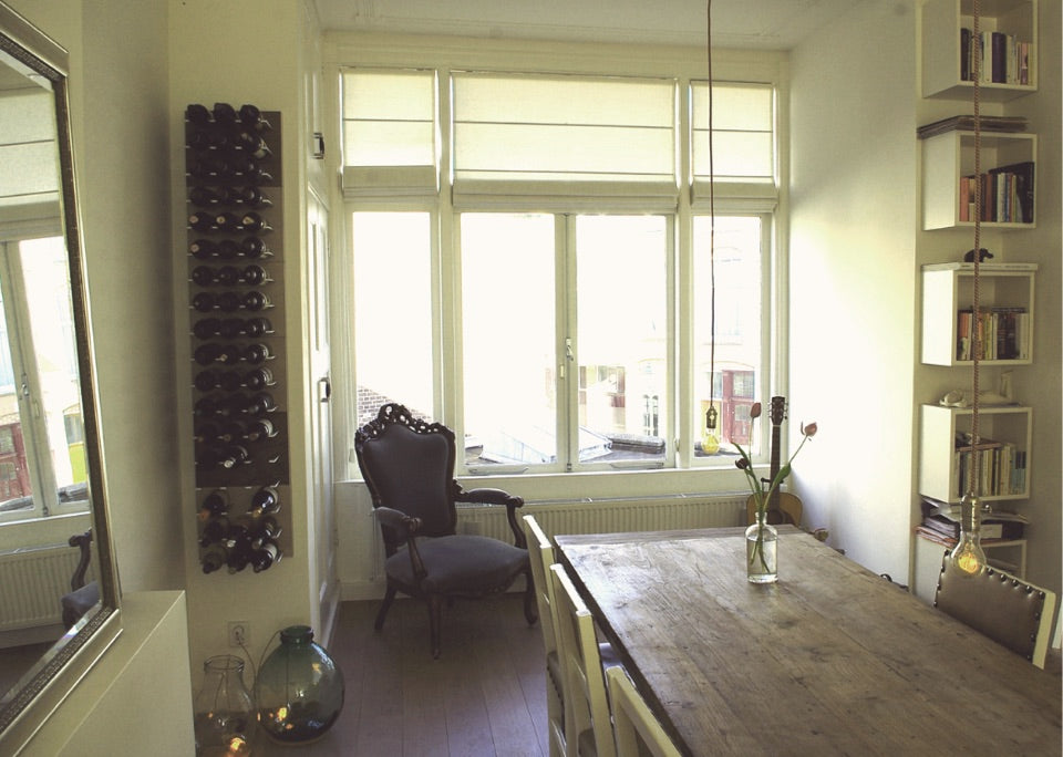 wine storage rack for scandinavian home interior design