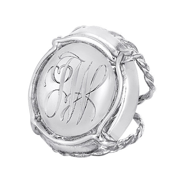 Champers Ring Prestige Sterling Silver - Personalized with  Initials