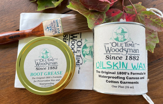 Ole Time Woodsman Oilskin Wax: The Original 1800's Civil War Formula f