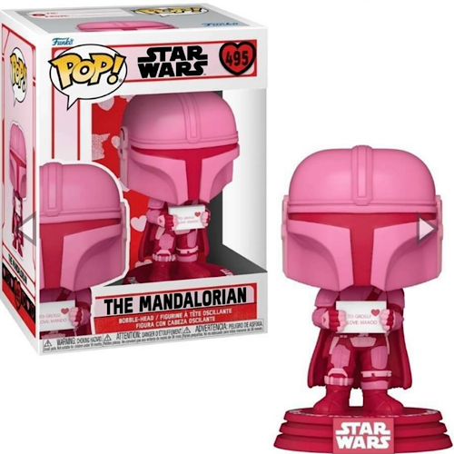 Figurine Funko Pop! - Star Wars - Valentines S2 Mando Avec Grogu