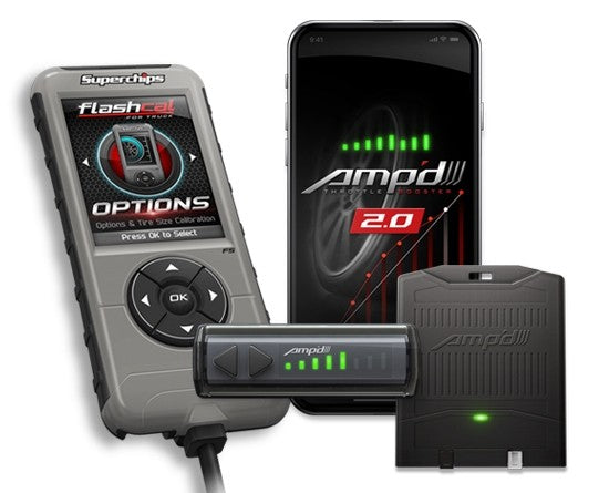 Superchips Amp'D Throttle Booster Kit w/ Power Switch + Flashcal for GM - 2545-A