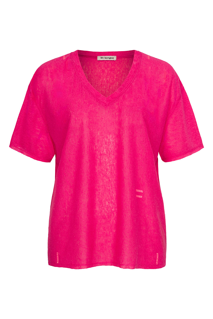 T-Shirt Logo in intense fuchsia