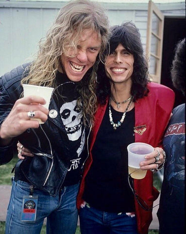 Metallica James Hetfield Aerosmith Steven Tyler Beer