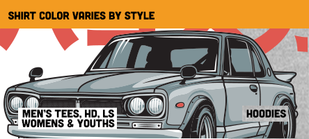 Flare Necessities - a Hakosuka hot rod enthusiast shirt | blipshift