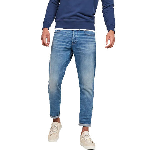 Straight Tapered Jeans-Worn in – USTRADA, INC.