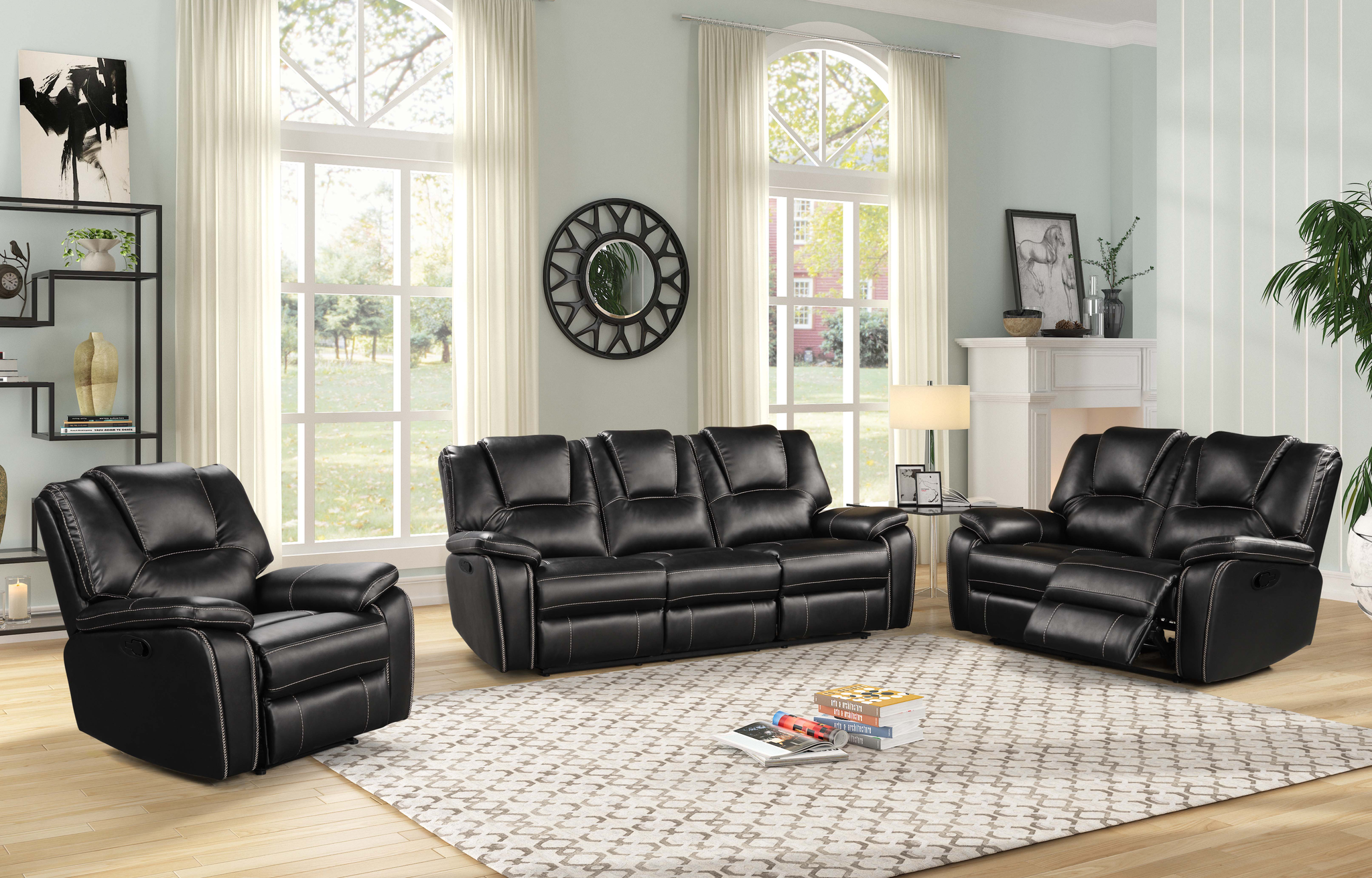 Sofa, Silla y Loveseat c/5 Reclinables – Amazing Electronics