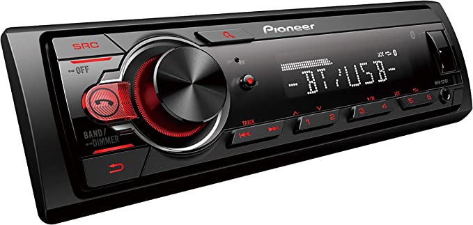 Pioneer MVH-S21BT Stereo Single DIN Bluetooth In-Dash USB MP3 – Amazing  Electronics