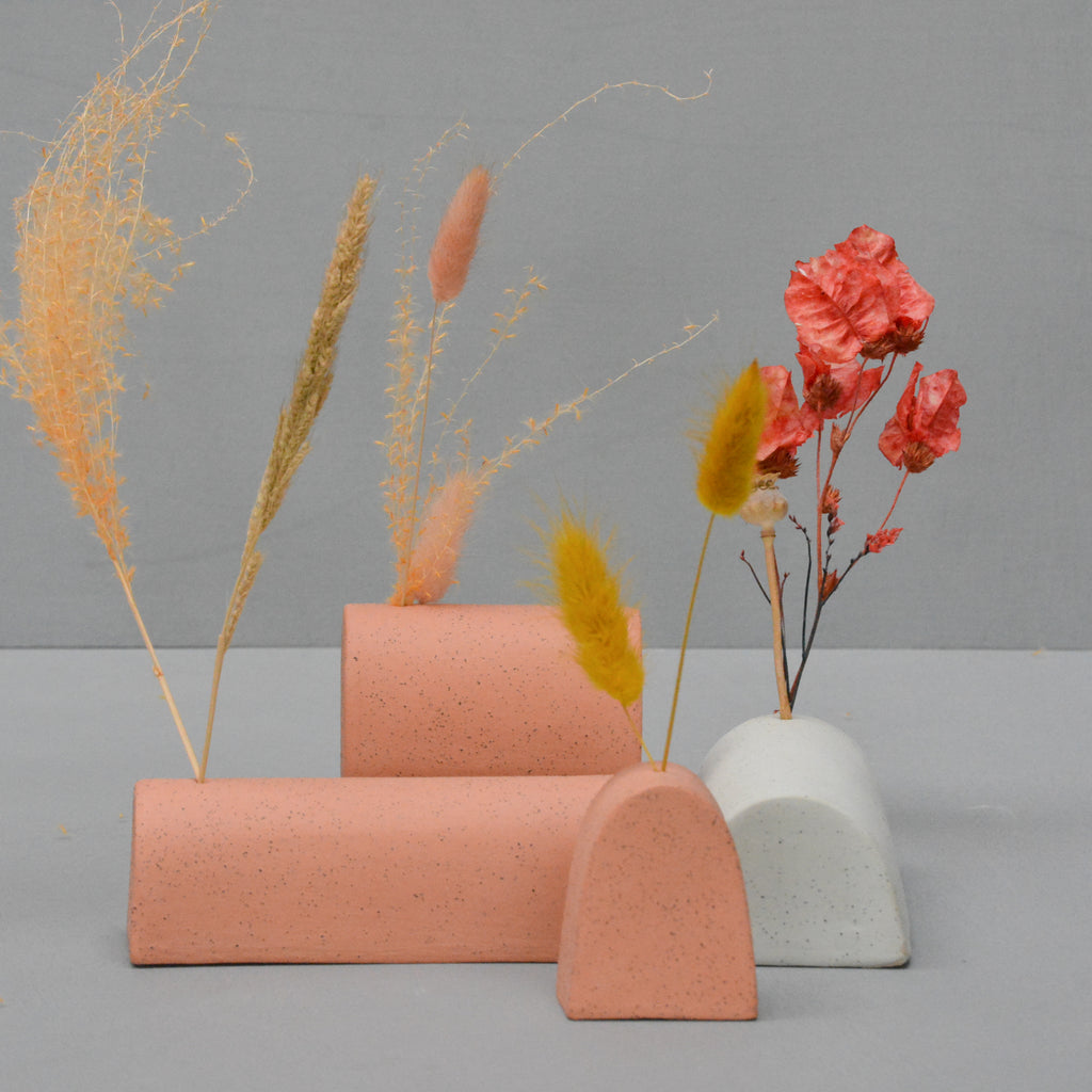 ceramic flower bricks by noot + swart