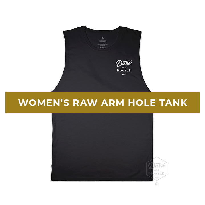 Women’s Muscle Tank, Black, Front