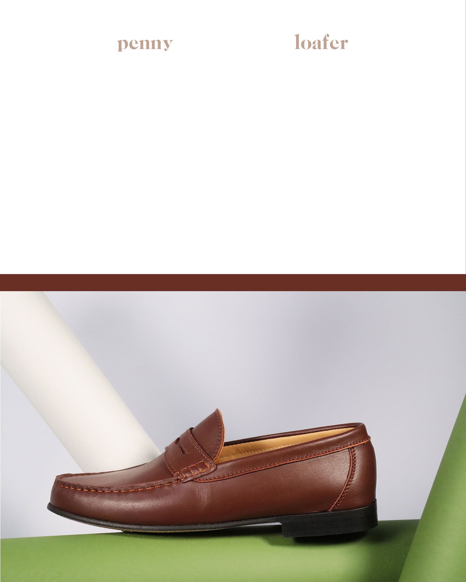Hugs & Co. leather penny loafer