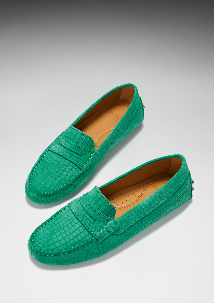 Hugs & Co. emerald green suede shoes