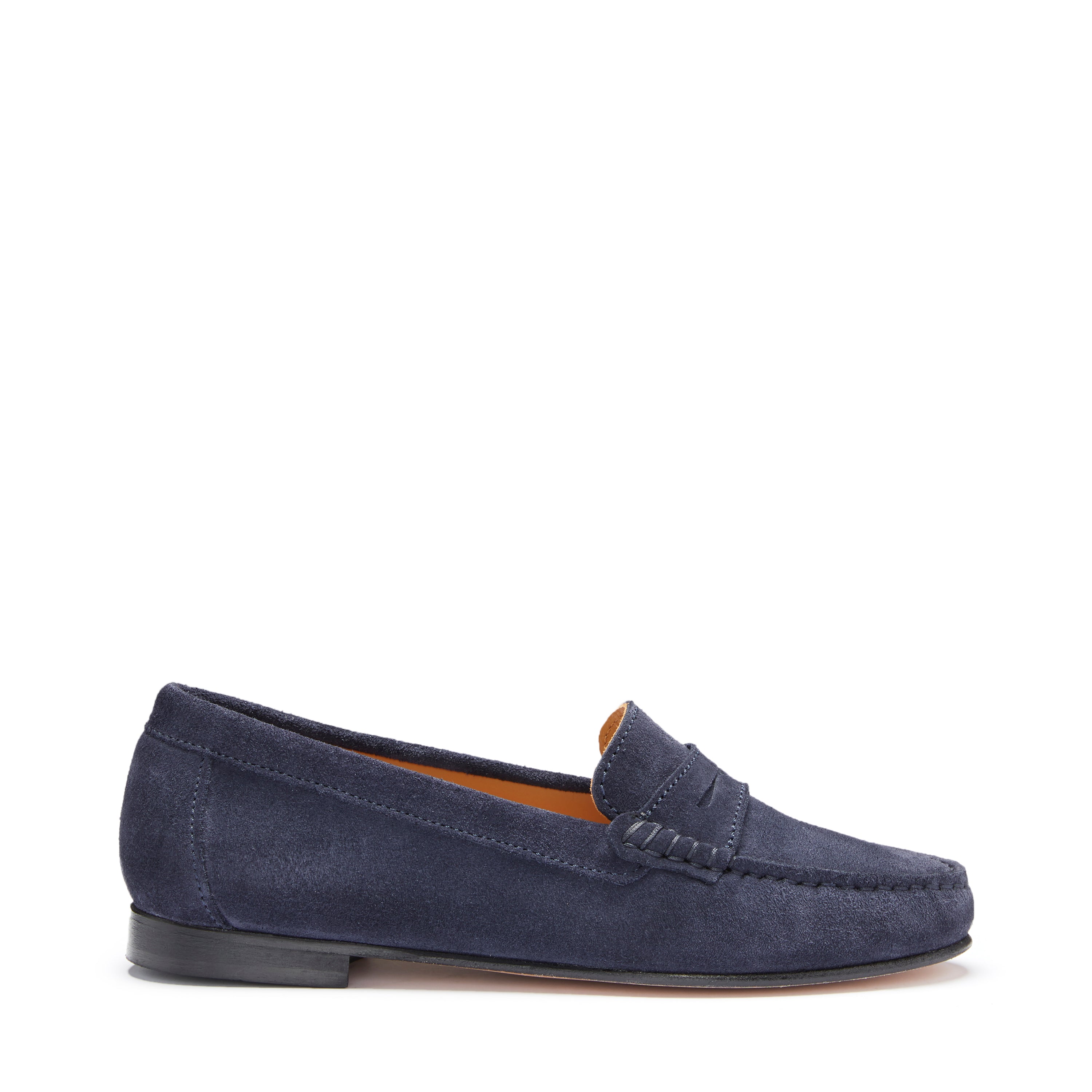 navy blue moccasins womens