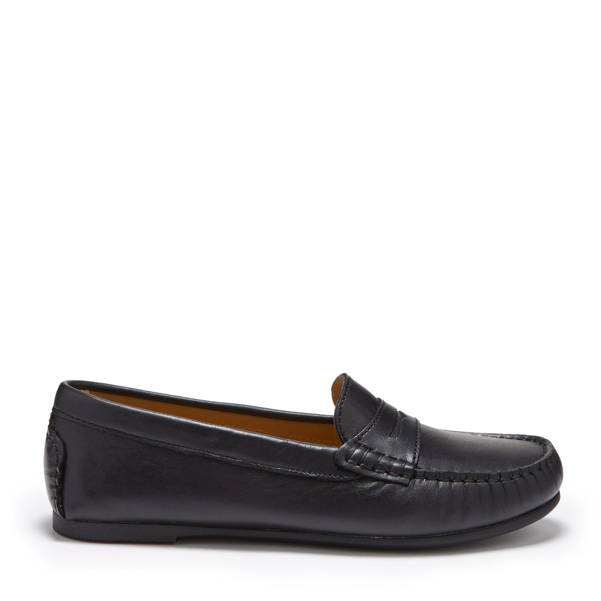 black driving loafers women's