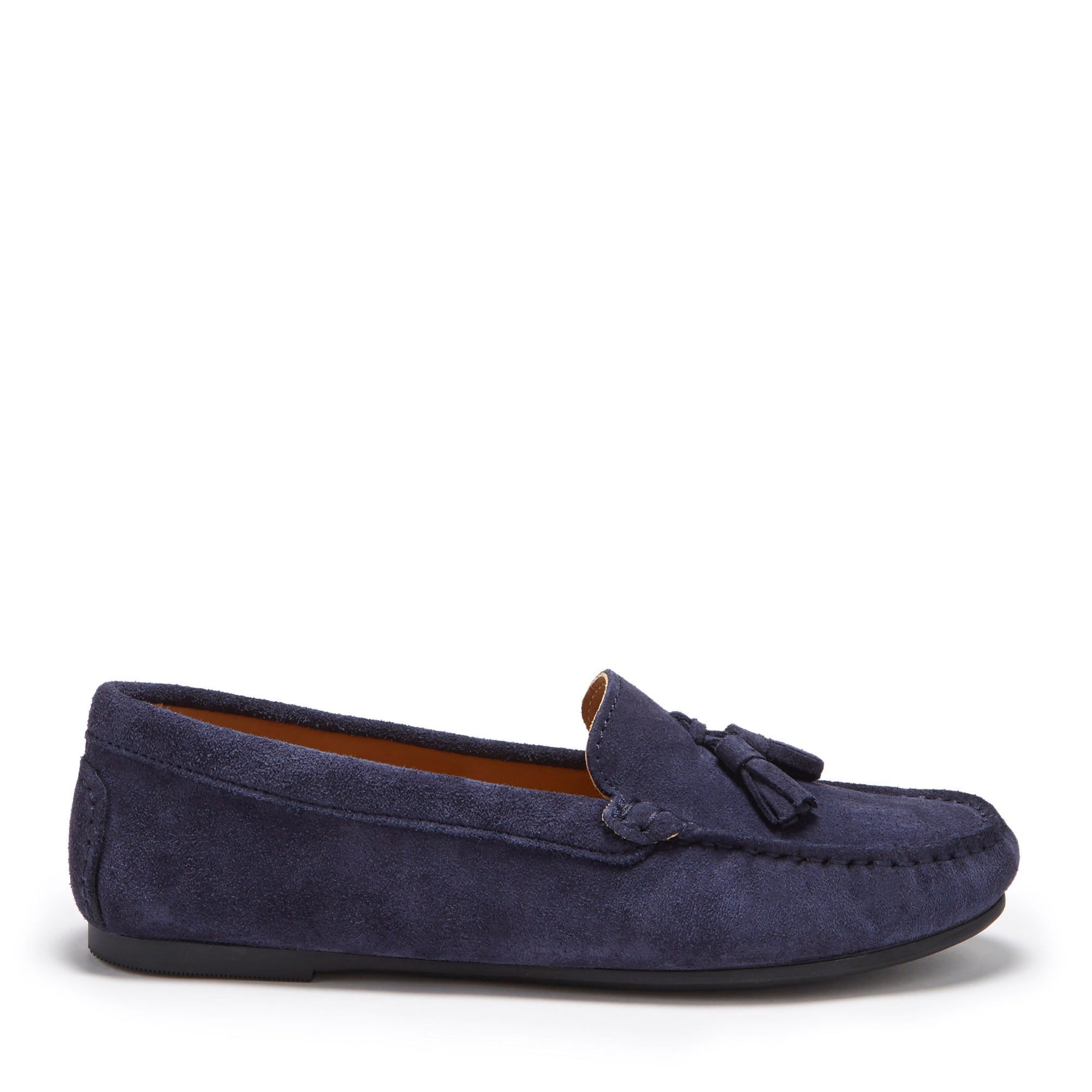 womens navy blue penny loafers