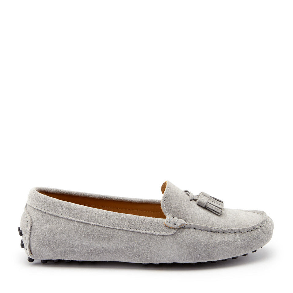 ladies suede loafers