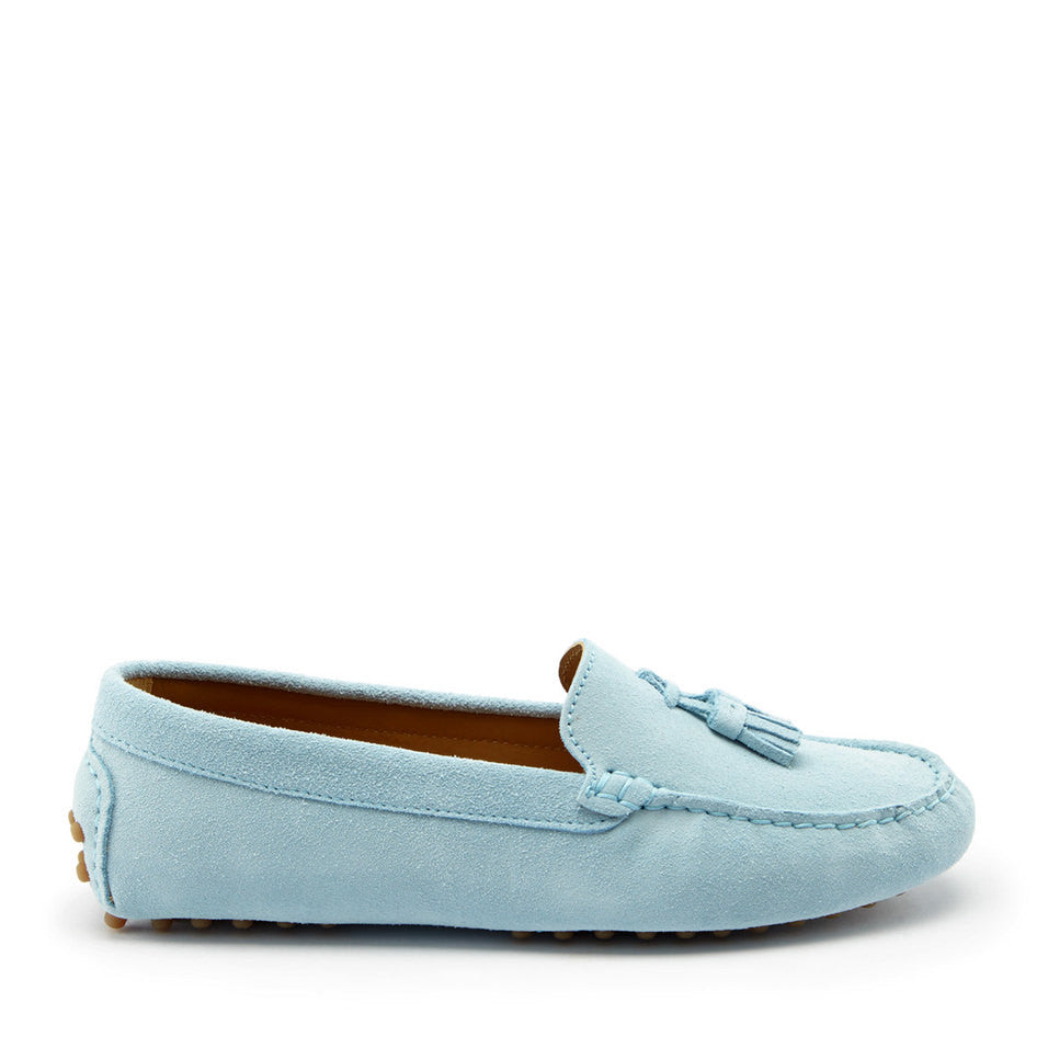 blue women loafers