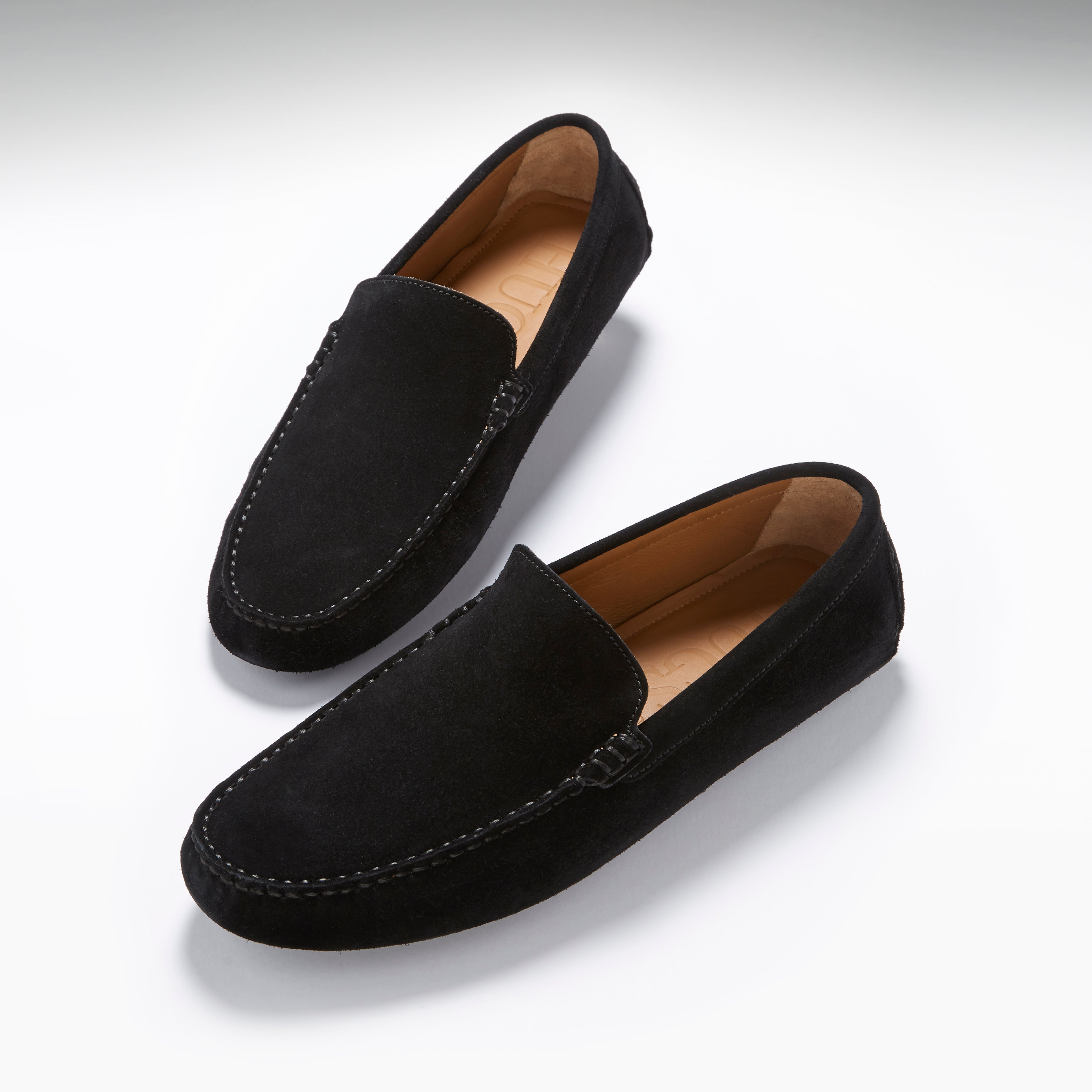 Driving Loafers, black suede - Hugs & Co.