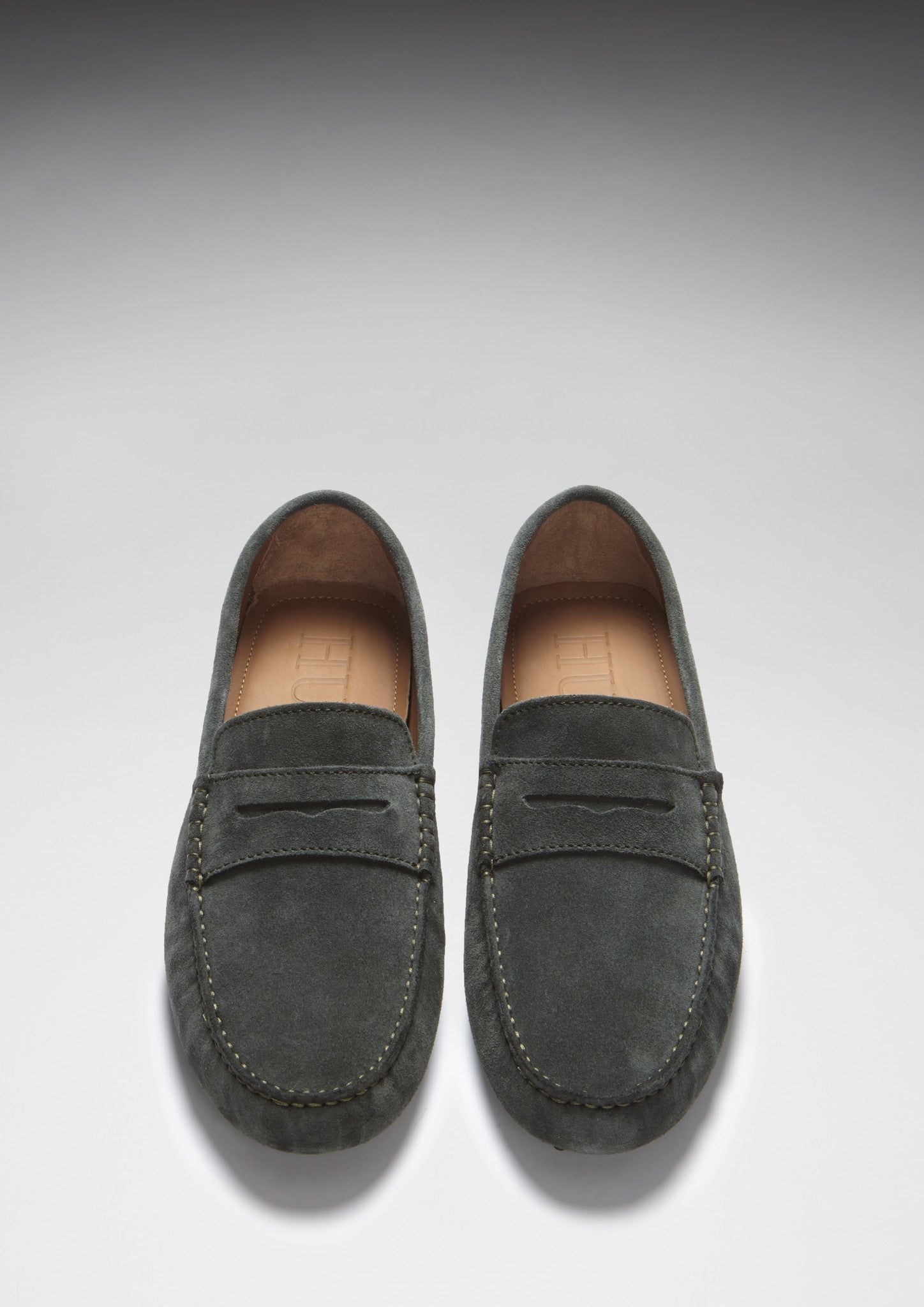 Penny Driving Loafers, racing green suede - Hugs & Co.