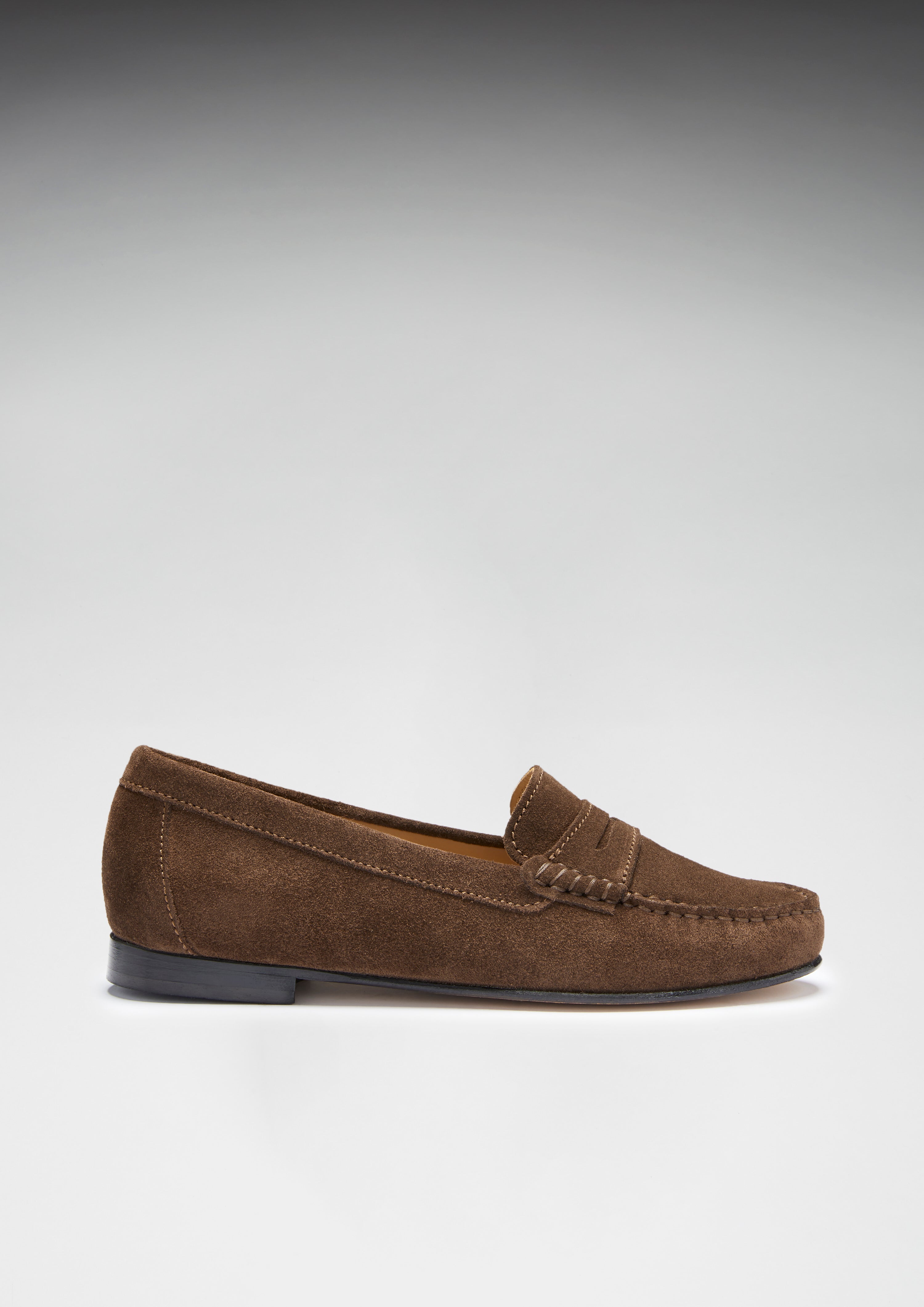 Women's Penny Loafers Leather Sole 