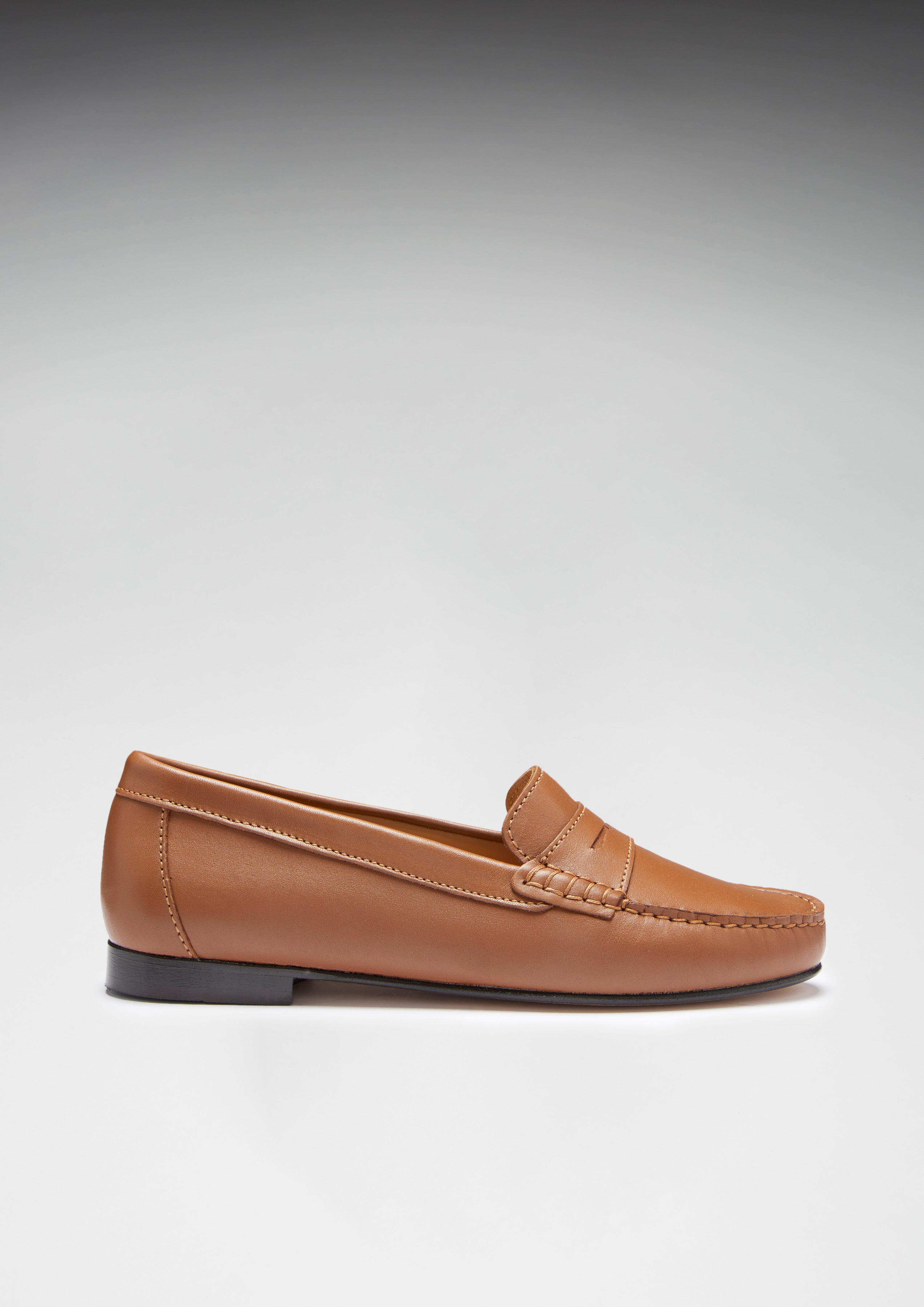 tan loafers women