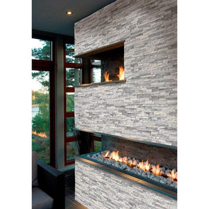 Alaska Gray Ledger Panel 6 in. x 24 in. Natural Marble Wall Tile for A ...