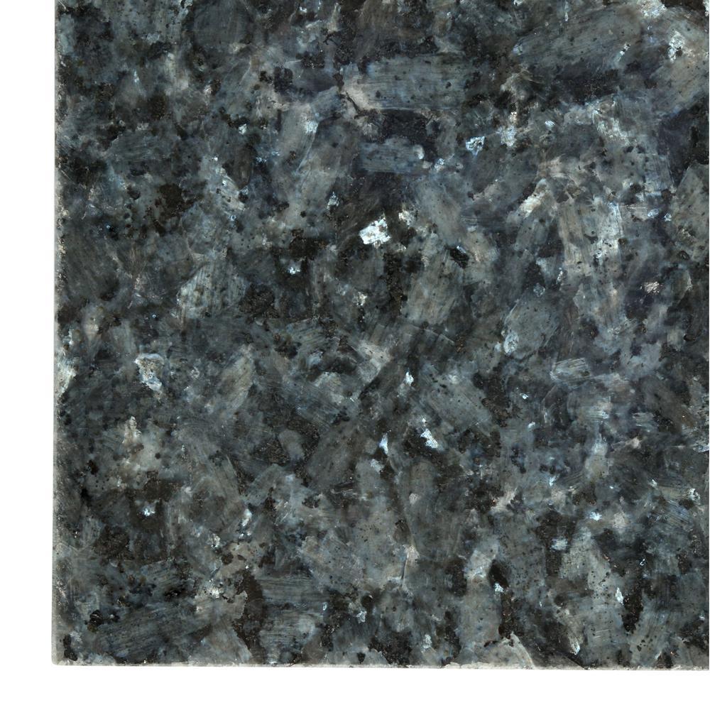 Blue Pearl 12 in x 12 in Polished Granite Wall Tile 
