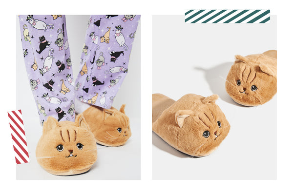 Happy Cat Slippers