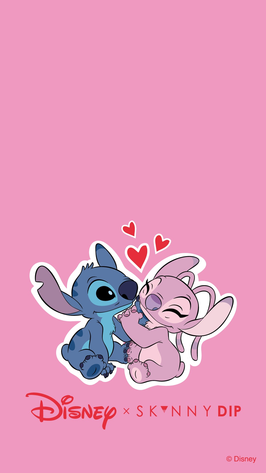 Skinnydip London Disney Angel And Stitch Phone Wallpaper