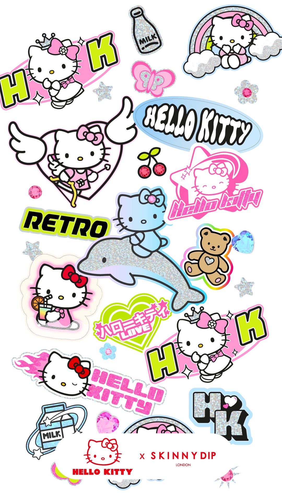 Hello Kitty x Skinnydip Drop 2 Phone Wallpaper 09