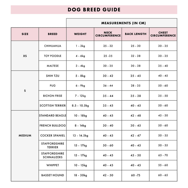BF Size Chart & Size Guides - BF Size Charts & Size Guides