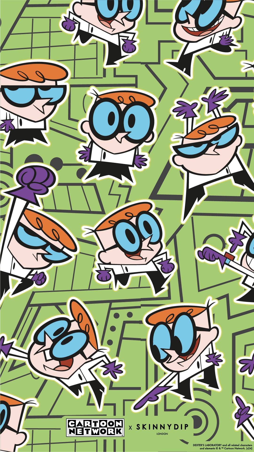 Cartoon Network x Skinnydip Dexter's Lab Dexter Phone Wallpaper