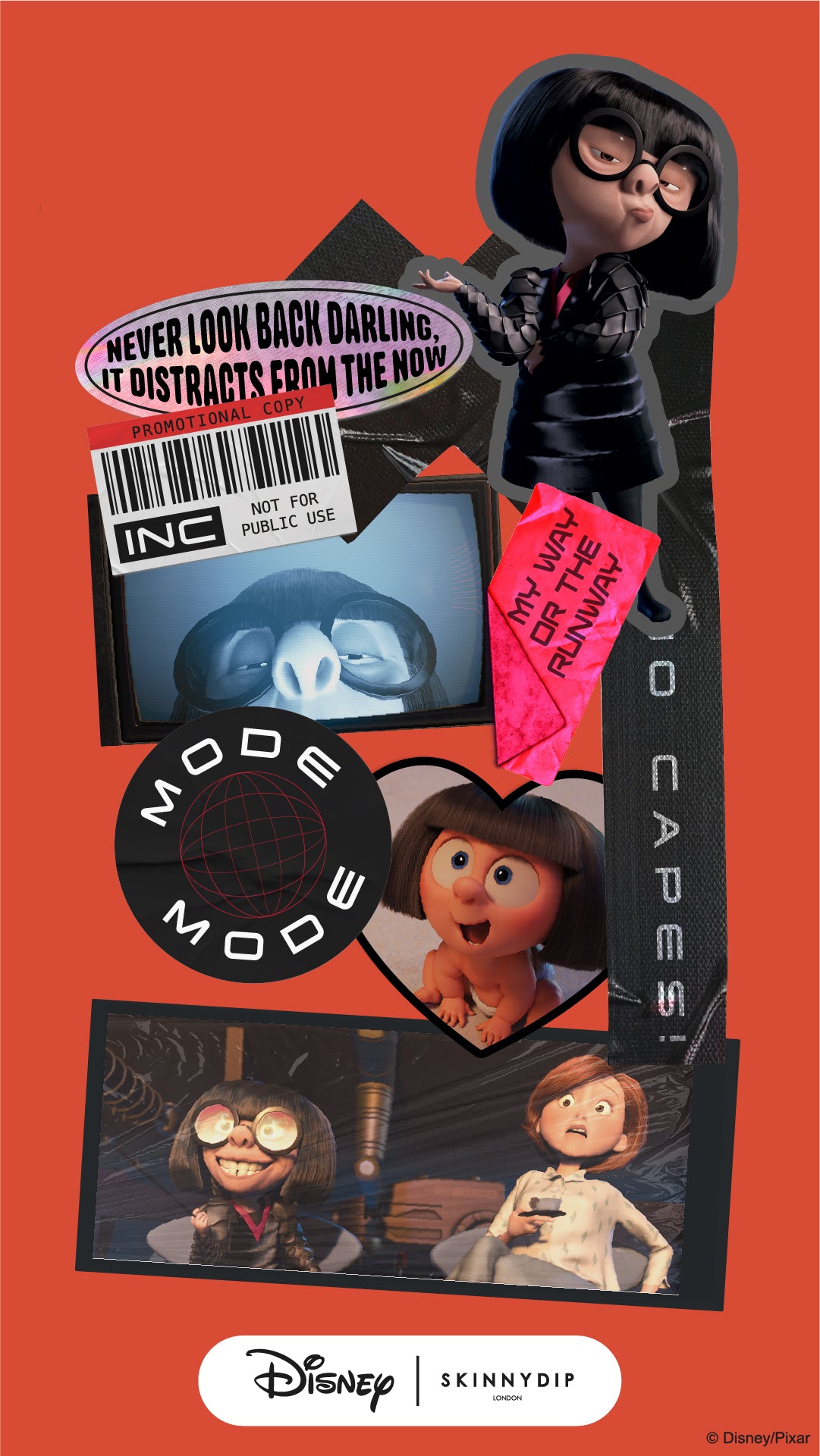 Disney Pixar Edna Mode Phone Wallpaper