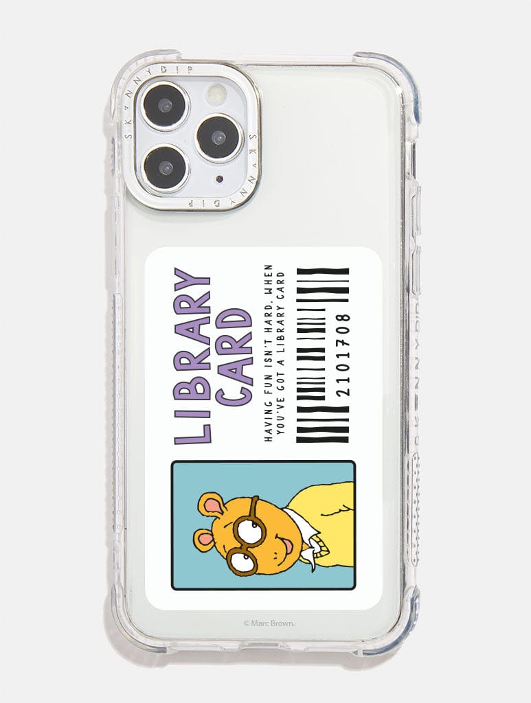 Arthur x Skinnydip Library Card Shock i Phone Case, i Phone 13 Mini Case