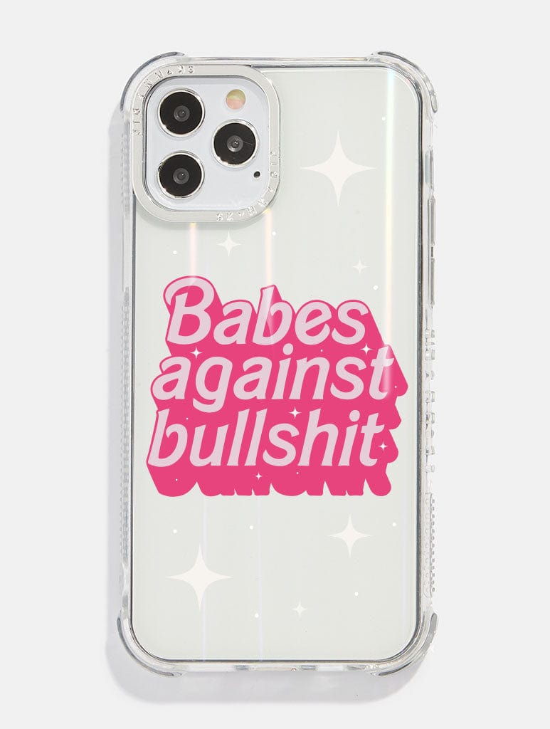 Babes Against Bullshit Shock i Phone Case, i Phone 12 / 12 Pro Case