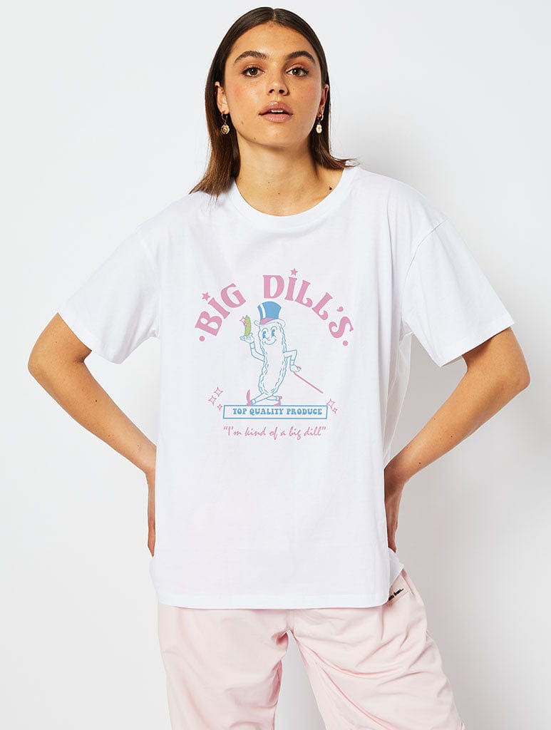 Big Dills White T-Shirt, S