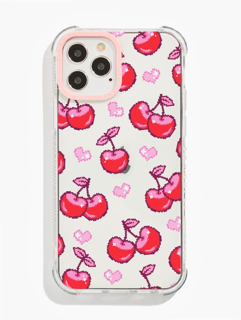 Big Fat Jenna x Skinnydip Pixel Cherry Shock i Phone Case, i Phone 14 Plus Case