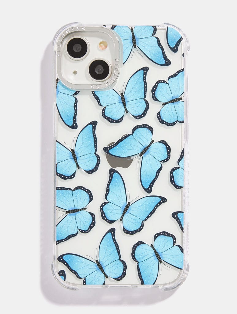 Blue Butterfly Shock i Phone Case, i Phone 15 Case