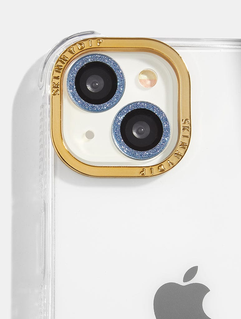 Blue Glitter Protective Camera Lens Cover, i Phone 12 Pro Max